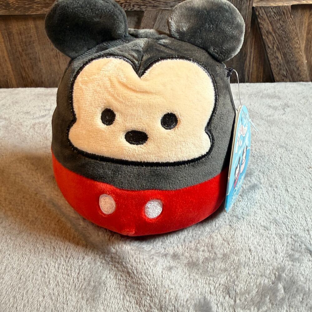 Disney Mickey Mouse Squishmallows Plush 5" Kellytoy NWT Soft Stuffed Toy